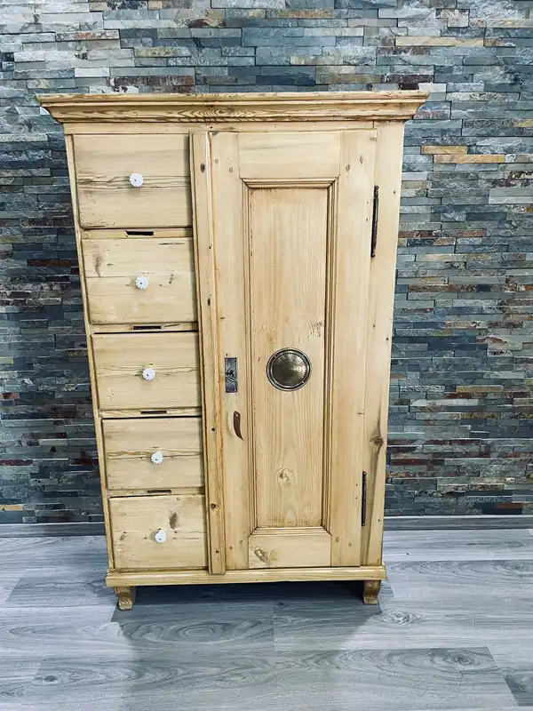 Gründerzeit Brotschrank Weichholz antike Schränke Weichholzmöbel Knallerangebot