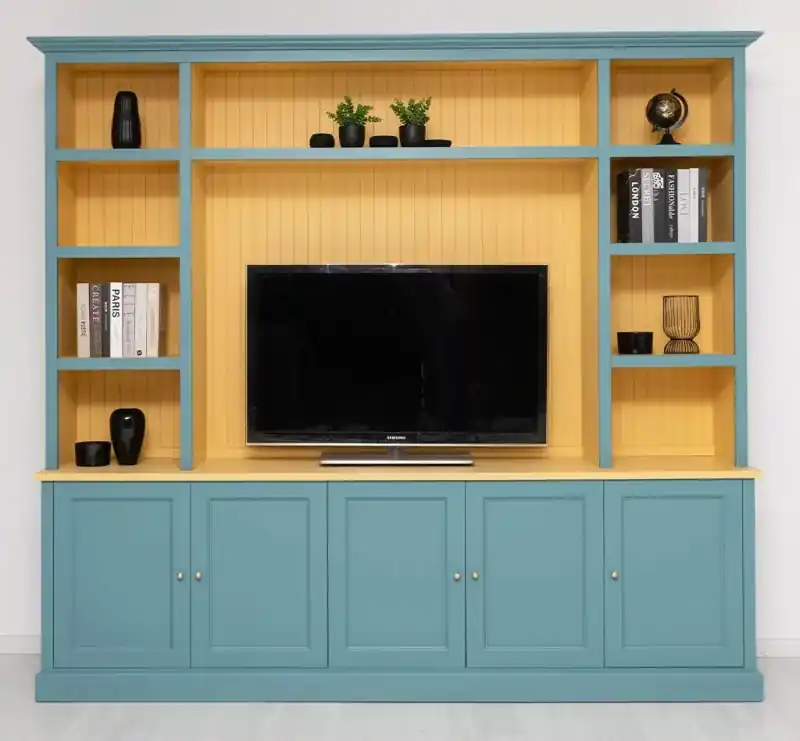 Sofort Bestellen Wohnwand Wohnregal mit TV Fläche 254 cm Breit