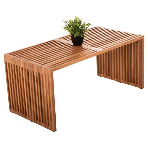 Must-Have COUCHTISCH NYA TEAKHOLZ IN NATURFARBE 1STÜCK 100x50x45H cm