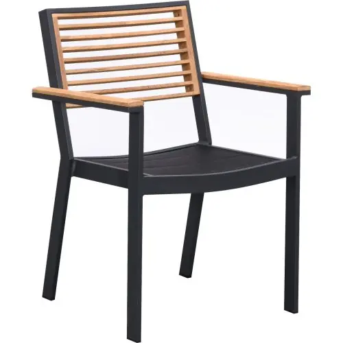 Schneller Versand YORK DINING ARM CHAIR Black/Black