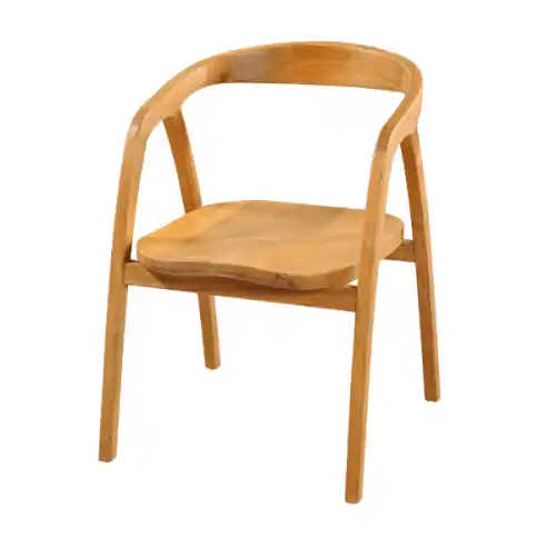 Stuhl FUNNY aus Teakholz in einem natürlichen Farbton 55X54X76H Super-Preis