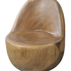 Suar Massivholzsessel - EGG CHAIR 55X40X60H Expressversand