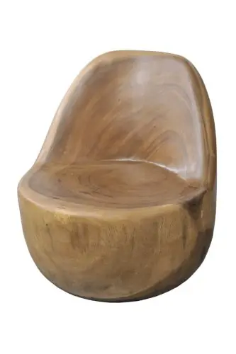 Suar Massivholzsessel - EGG CHAIR 55X40X60H Expressversand