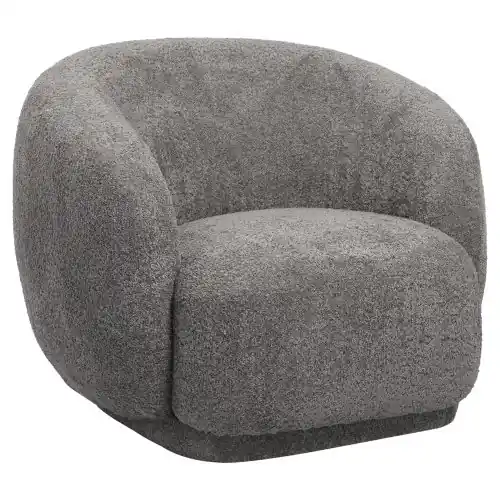 Online Kaufen SESSEL GRAU BOUCLE-STOFF 93x87x78H cm
