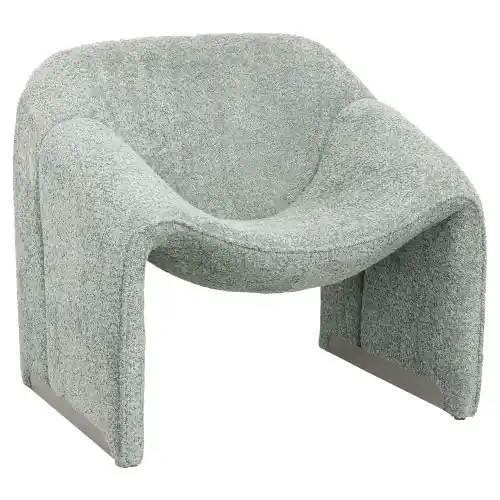 SESSEL MIT PISTAZIEN GRÜN BUCLE-STOFF 81x64x74cm Mega-Angebot