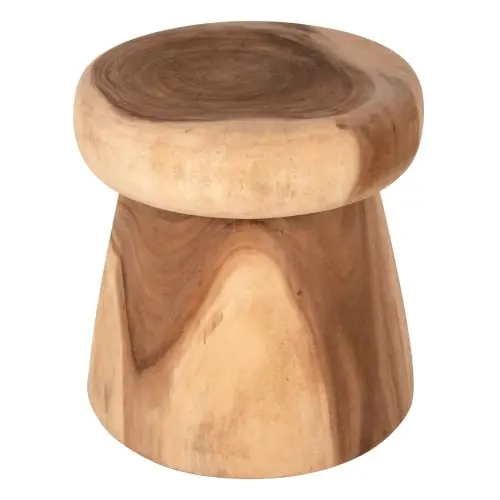 BEISTELLTISCH RUND KUPFER MASSIVES SUARHOLZ-NATÜRLICH Φ43x46Hcm Bestseller