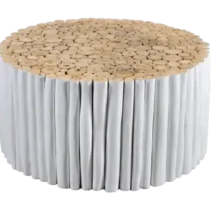 Runder Tisch aus Teakholzstämmen Φ80X40H Neue Kollektion