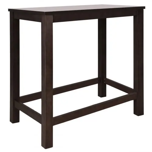 Stehtisch / Bartisch BERTO aus Massivholz (120x60x110 cm) Wenge Preisknaller