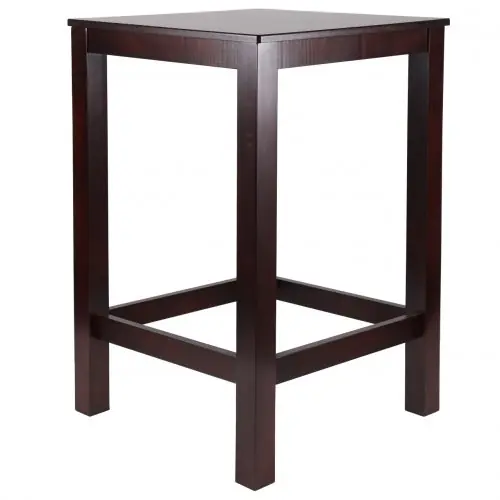 Nur Heute Stehtisch / Bartisch BERTO aus Massivholz 60x60x110 cm | In Wenge