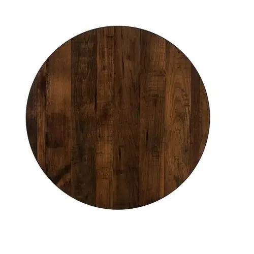 Preis Gesenkt Melamin 32 mm Tischplatten günstig kaufen | Tischplatte in "Nussbaum" Ø 60 cm