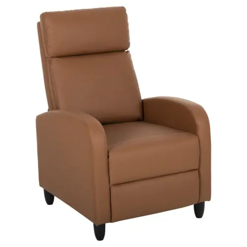 SESSEL RELAX PU IN BRAUN 67,5x90x104Hcm Neu