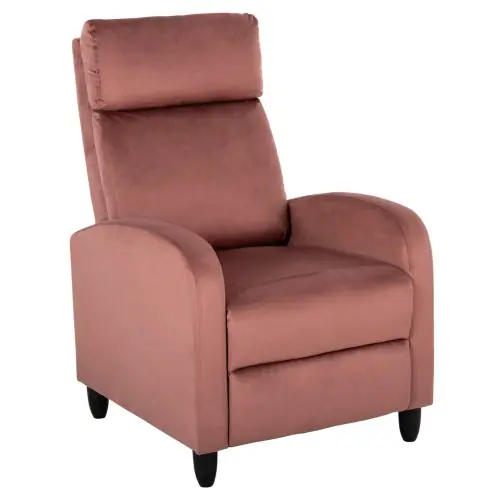 SESSEL RELAX ROSA SAMT 67,5x90x104Hcm Direkt Vom Hersteller