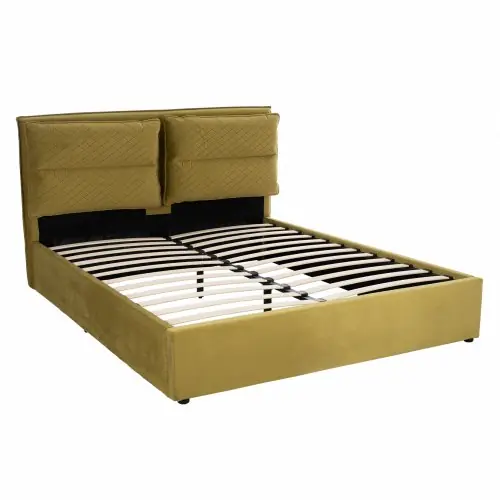 ROYALTY BETT AUS OLIVE MULTIPLE 160Χ200 cm Markenware