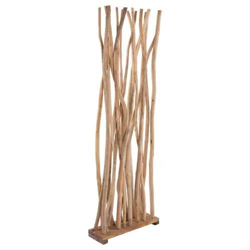 Highlight RAUMTEILER AUS MASSIVEM NATURTEAKHOLZ 60x20x181 CM