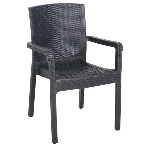 Angebot SESSEL AUS POLYPROPYLEN FARBE ANTHRAZIT, 56,5 x 55 x 87 Hcm
