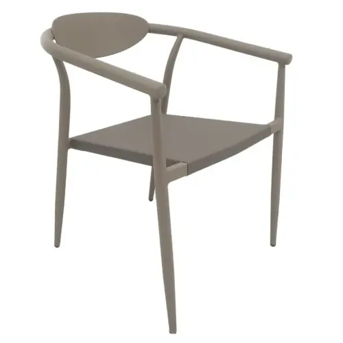 Saisonangebot SESSEL CHAMPAGNER ALUMINIUM-CHAMPAGNER TEXTILENE 56x61x74,5Hcm