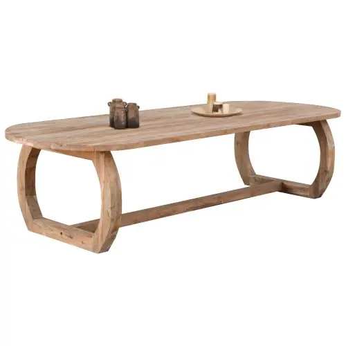 Top-Angebot ESSTISCH MASSIVES TEAKHOLZ IN NATURFARBE 320x120x78cm