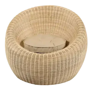 APPLE AC Natürlicher Rattansessel mit Kissen 98X84X73H Sonderaktion