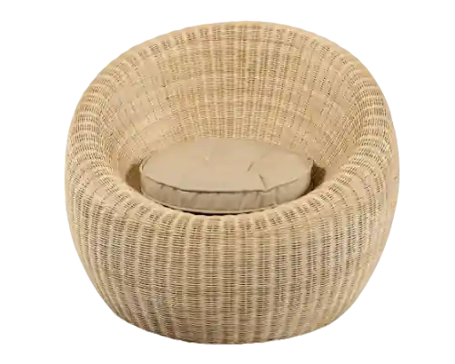 APPLE AC Natürlicher Rattansessel mit Kissen 98X84X73H Sonderaktion