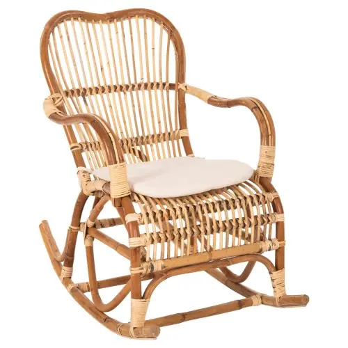 Finale Aktion SCHAUKELSESSEL MIT KISSEN SANTA FE RATTAN 60x103x90 cm