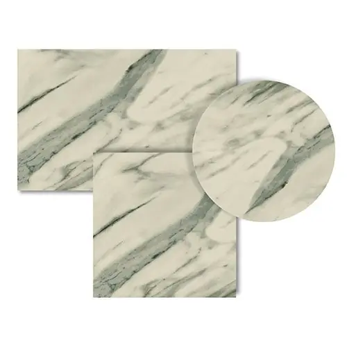 Tischplatte "Topalit Smartline Marble" Ø80cm 16mm Dicke - Hoch komprimiertes gepresstes Holz Aktuell