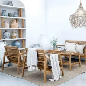 Sonderaktion Outdoor-Lounge Set aus Teakholz
