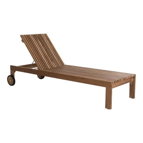 Mega-Angebot SONNENLIEGE LAGERTHA, TEAKHOLZ IN NATURFARBE, 200 x 65 x 102 Hcm