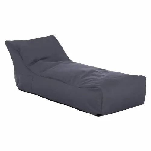 Pouf "Alok" in grau mit UV-Schutz Wasserdicht 140x70x60 cm Neu Im Sortiment
