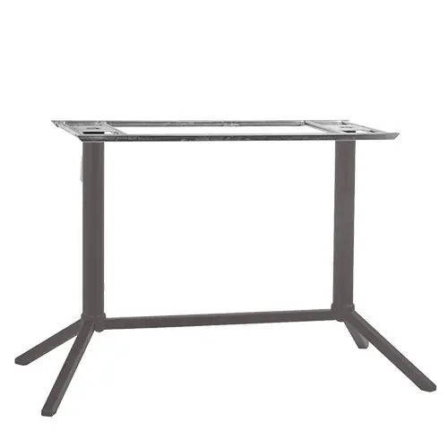 Mega-Angebot Outdoor Tischuntergestell "Mona Double" aus Aluminium 72cm Höhe in Taupe