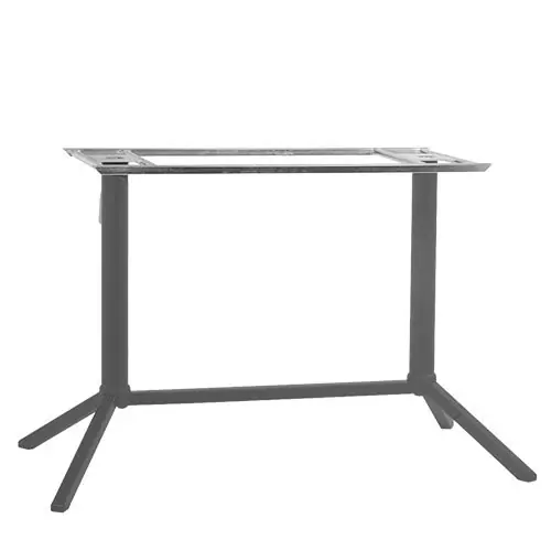 Kracherpreis Outdoor Tischuntergestell "Mona Double" aus Aluminium 72cm Höhe in Anthrazit