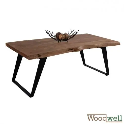 Tisch aus massivem Akazienholz 118x59,5x47 cm | Baumstamm Möbel Rabatt