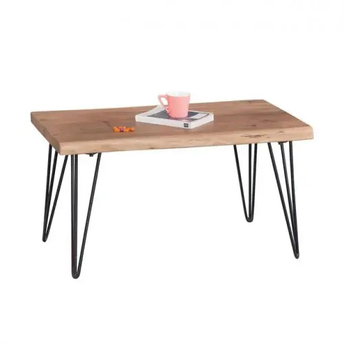 Couchtisch Massiv-Holz Akazie Beistelltisch 115x60x45cm Top-Angebot