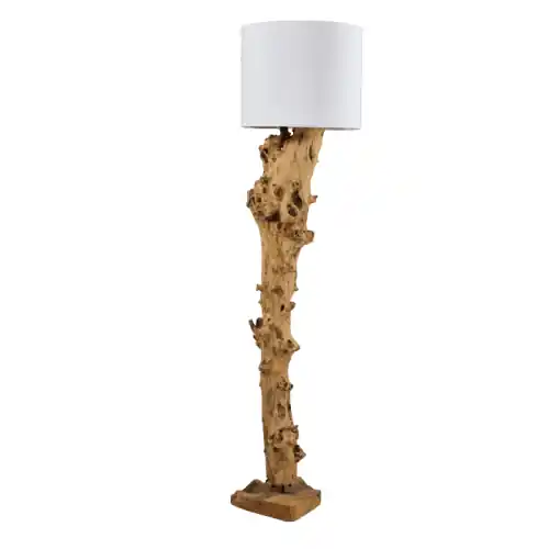 Sonderangebot Dekorative Lampe aus unbehandeltem natürlichem Teakholzstamm 20X200H