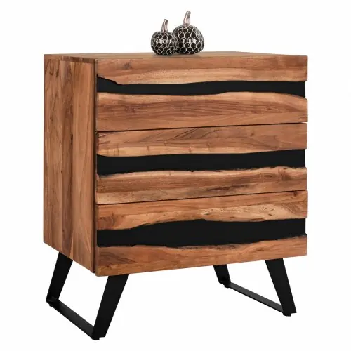Super-Preis Schublade Alicia aus massivem Akazienholz 80x38x86 cm