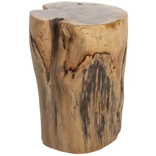 Jetzt Bestellen STUMP BEISTELLTISCH STAMM AUS MASSIVEM TEAK NATURAL Φ30-35X45