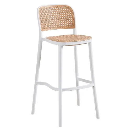HOCKER AUS POLYPROPYLEN WEISS BEIGE 41x53x103 cm Bestpreis