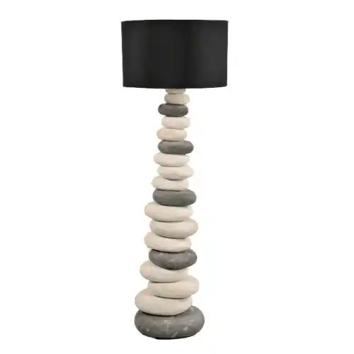 Große Stehlampe aus Stein, 120 cm hoch Finale Aktion