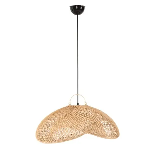 Top-Preis DECKENHÄNGELEUCHTE RATTAN IN NATÜRLICHER FARBE 62x52x122Hcm