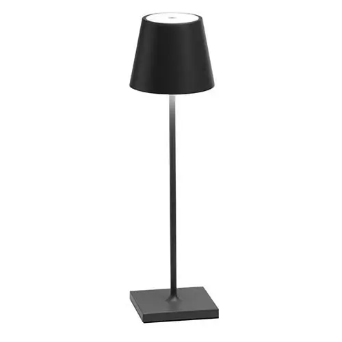 Expressversand Tischlampe "Poldina" in Anthrazit aus Aluminium