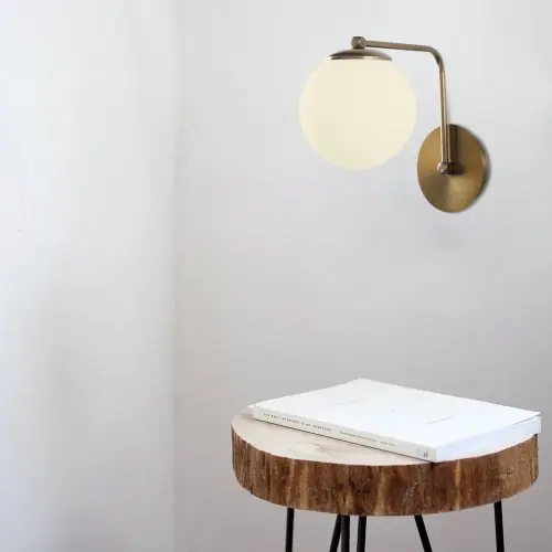 Günstig Wandlampe Metall Gold 15Χ26Χ22 cm