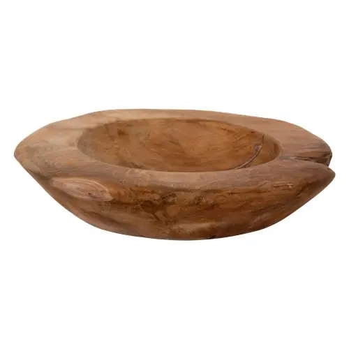 TISCHDEKORSCHALE YOKI TEAKHOLZ Φ29x6Hcm Finale Aktion