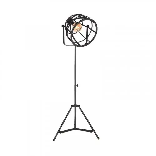 Angebot Stehlampe Sicherung 60x60x145-170 cm Schwarzes Metall