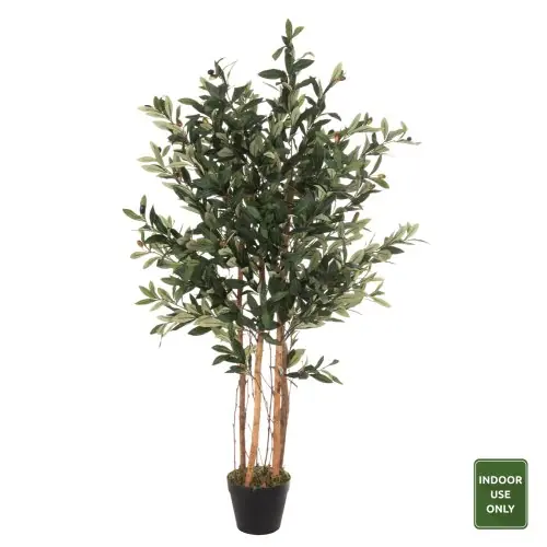 Preis Gesenkt DEKORATIVE SYNTHETISCHE PFLANZE OLIVENBAUM IM TOPF 120 cm