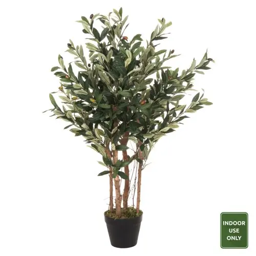 DEKORATIVE SYNTHETISCHE PFLANZE OLIVENBAUM IM TOPF 96cm Preisreduziert