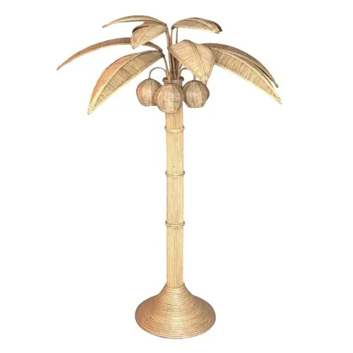 Sichere Zahlung DEKORATIVER BAUM MIT KOKOSNÜSSEN AUS NATÜRLICHEM RATTAN Φ132x237cm