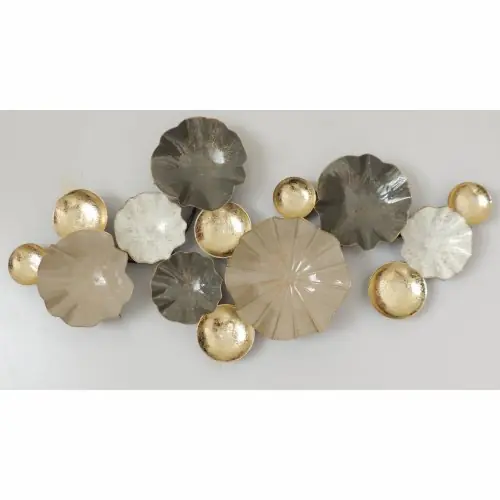 METALLWANDDEKORATION BEIGE GOLD BLEISTIFT 91,5x7x46 cm Preis Gesenkt