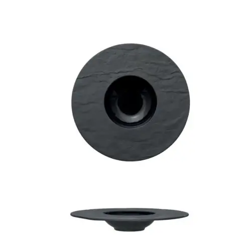 Porzellan-Pasta Teller 18 cm (in. φ8 cm), schwarz, PIETRA EFFETO, M1934, 6 SET Angebot