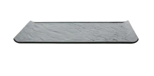 Highlight Flacher Teller Tognana Vulcania Schwarz 33.5x20.5cm 6 Set