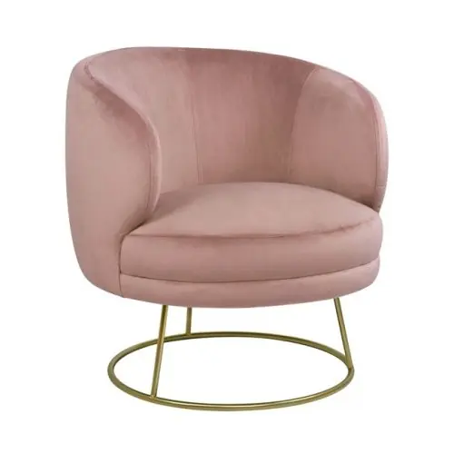 Knallerangebot Cocktailsessel Arien in Rose mit goldener Basis