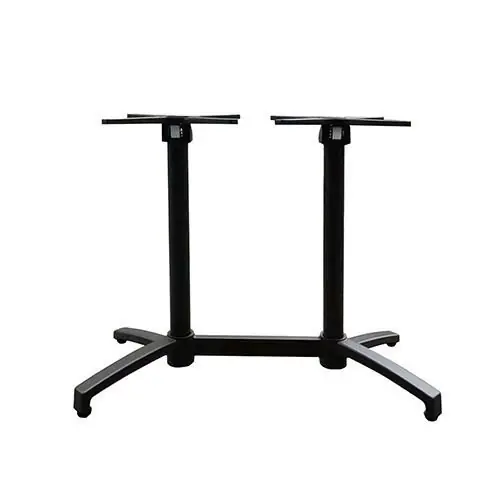 Markenware Outdoor Tischuntergestell "Cylus 2" aus Aluminium 72cm Höhe in Schwarz
